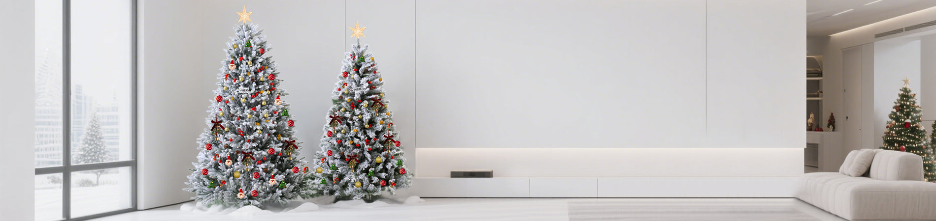 Snowy christmas tree 1